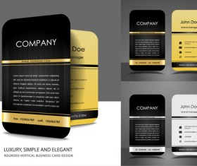 Elipse business cards design vector material 11