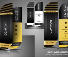 Elipse business cards design vector material 12