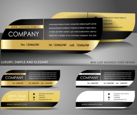 Elipse business cards design vector material 13