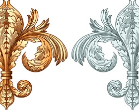 European style ornament design material