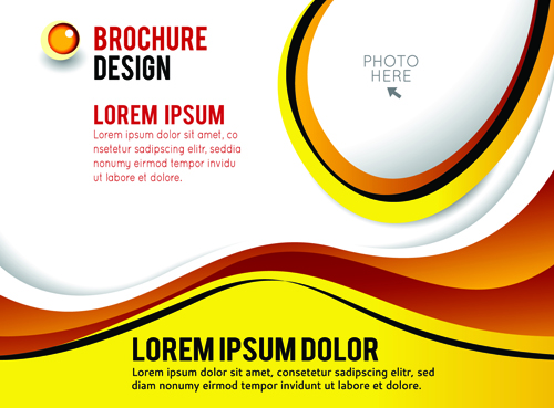 Flyer and cover brochure abstract styles vector 06