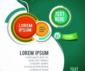 Flyer and cover brochure abstract styles vector 10