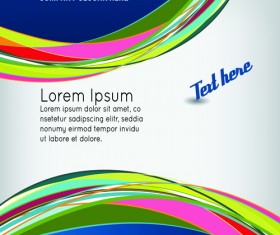 Flyer and cover brochure abstract styles vector 11