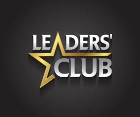 Golden company logos vectors material 01