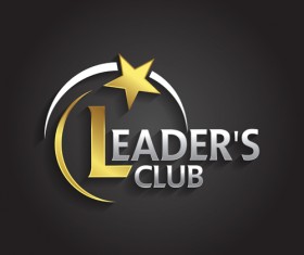 Golden company logos vectors material 05