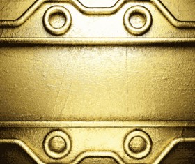 Golden metallic vintage backgrounds design vector