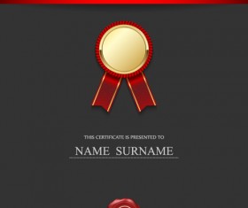Honor certificate creative design vector 02
