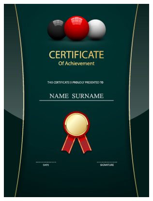 Honor certificate creative design vector 05