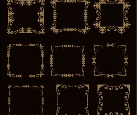 Luxury classical frames 05 vector material