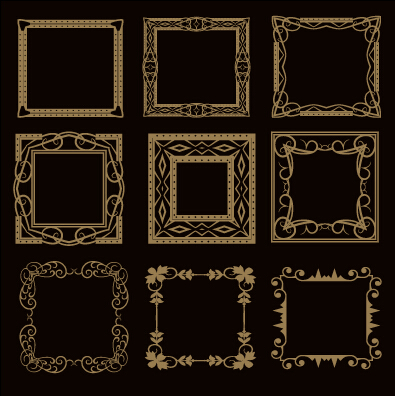 Luxury classical frames 06 vector material