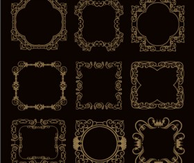 Luxury classical frames 07 vector material