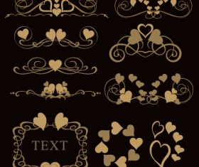 Luxury ornaments borders with frame vector 06