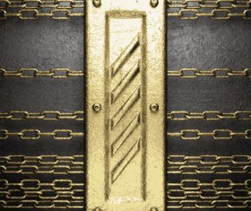 Metal frame and iron chain background 02