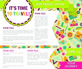 News page layout design vector 01