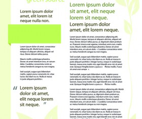 News page layout design vector 02