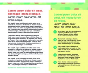 News page layout design vector 03