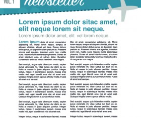 News page layout design vector 06