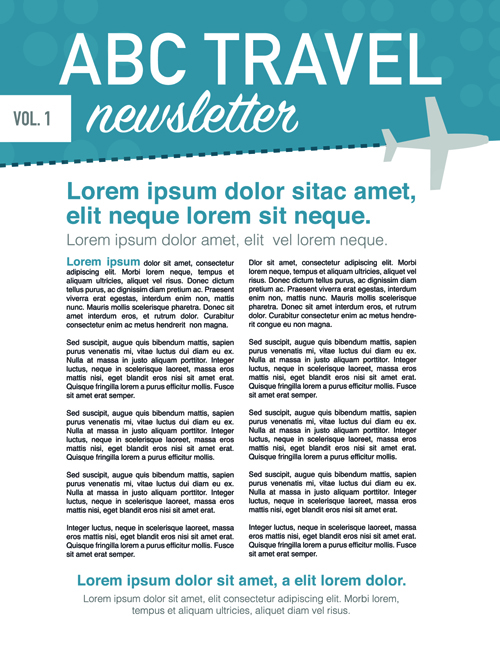 News page layout design vector 06