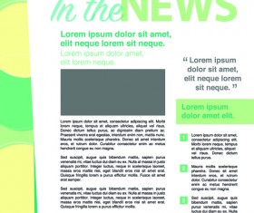 News page layout design vector 07