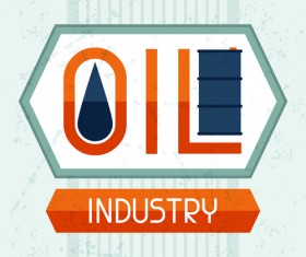 Oil industry elements with grunge background 06