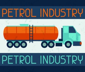 Oil industry elements with grunge background 07