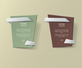 Origami business banners design 05