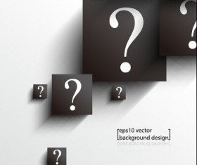 Question mark with modern background