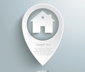 Real estate with business background vector