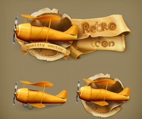 Retro style labels design 01 vector