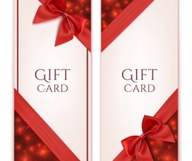 Romantic Valentine gift cards 02 vectors