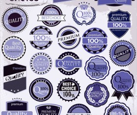 Round labels vintage styles vector 02