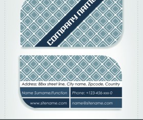 Rounded business cards template vector material 06