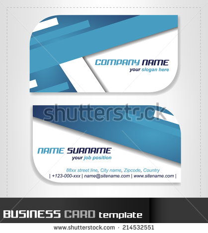 Rounded business cards template vector material 09