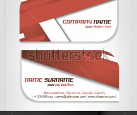 Rounded business cards template vector material 10