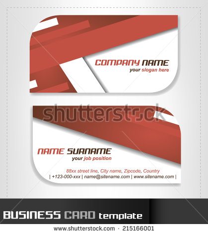 Rounded business cards template vector material 10