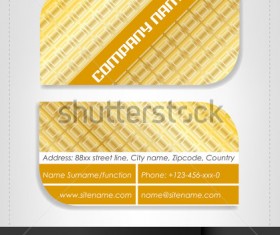 Rounded business cards template vector material 13