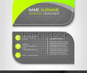Rounded business cards template vector material 14