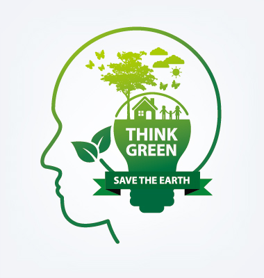Save world eco environmental protection template vector 02