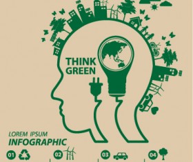 Save world eco environmental protection template vector 07