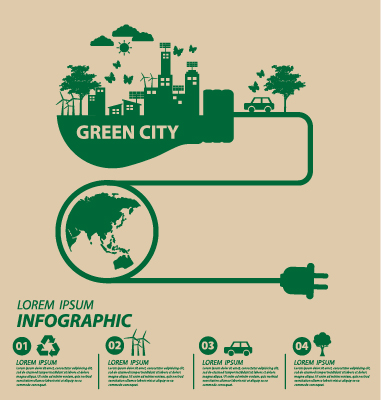 Save world eco environmental protection template vector 09