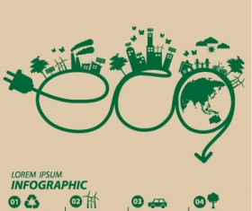 Save world eco environmental protection template vector 12