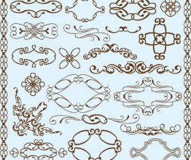 Simple frame with borders and ornaments vector design 09