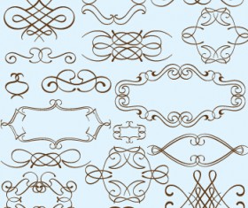 Simple frame with borders and ornaments vector design 11