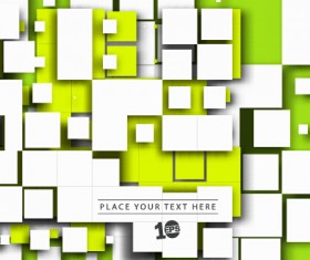 Square shapes abstract art background