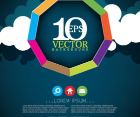 Stylish styles business template vector 01