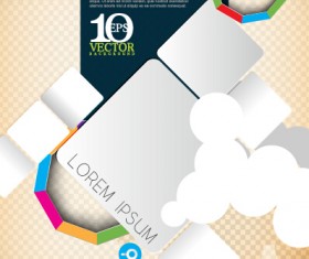 Stylish styles business template vector 04