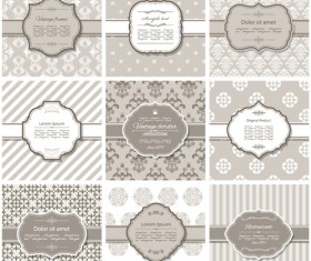 Vector frame with vintage background graphics 01