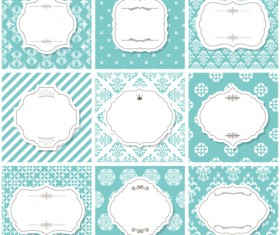 Vector frame with vintage background graphics 02