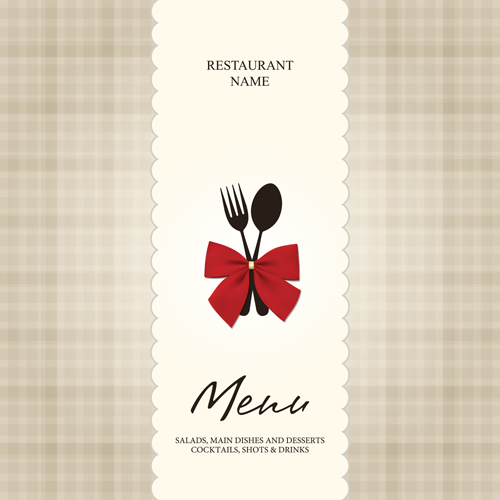 Vector set of restaurant menu design graphics 03