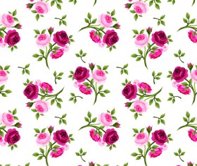 Vintage roses vector seamless pattern 04